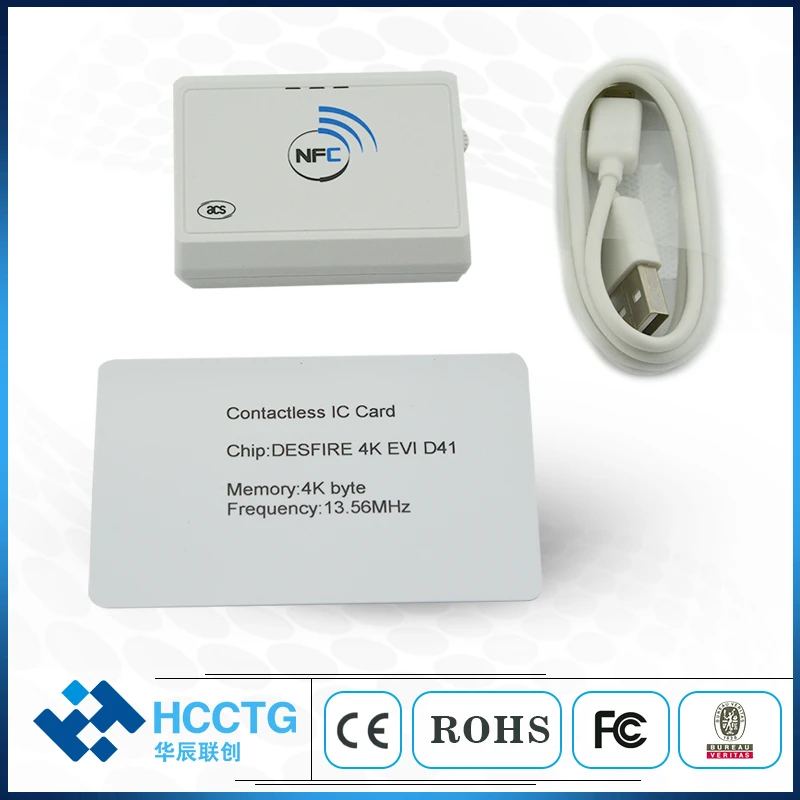 Дальнобойный RFID 13,56 Mhz Android NFC Bluetooth Четец за смарт карти ACR1311U-N2