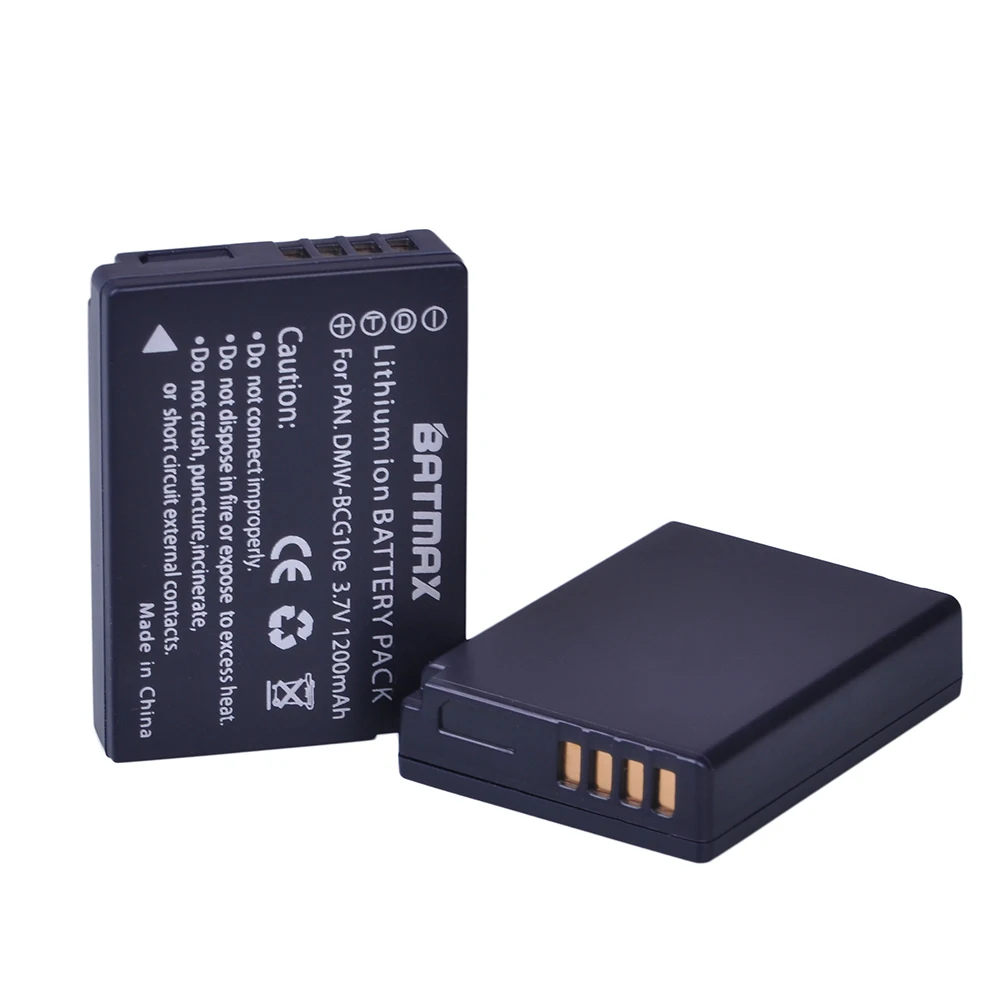Batmax 4 бр. DMW-BCG10 BCG10 BCG10E Батерия + LCD Дисплей USB Зарядно Устройство за Panasonic Lumix DMC-3D1 DMC-TZ7 DMC-TZ8 DMC-TZ10 DMC-TZ18