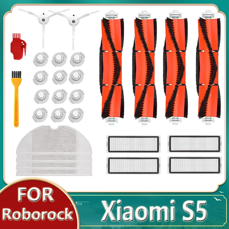 За XiaoMi Roborock S5 S6 Робот Прахосмукачка резервни Части Моющаяся Кърпа За Парцал HEPA Филтър Основна Странична Четка Сменяеми Аксесоари