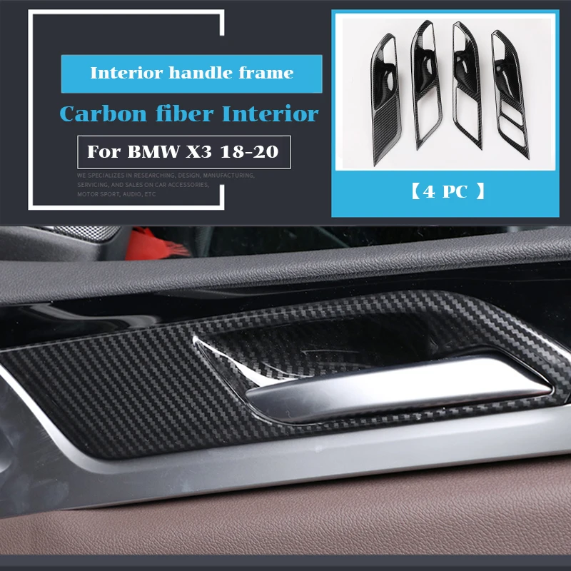 Автомобилен Стайлинг От Въглеродни Влакна За Интериора на BMW X3 X4 G01 G02 на Централното Управление Панел за Превключване на Предавките Съоръжения Подлакътник на Кутията Чаши Вода Етикети