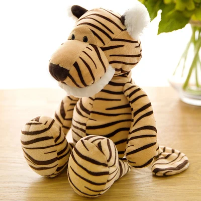 прекрасен тигър в джунглата плюшен играчка карикатура тигър 35 см мека кукла е детска играчка, възглавница за декорация, подарък за рожден ден h0797