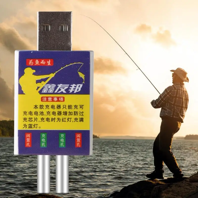Електронна Риболовна Поплавковая батерия CR425 И зарядно устройство Нощен Риболовна Поплавковая Акумулаторна батерия Отговарят на USB Впръскване на Перезаряжаемым