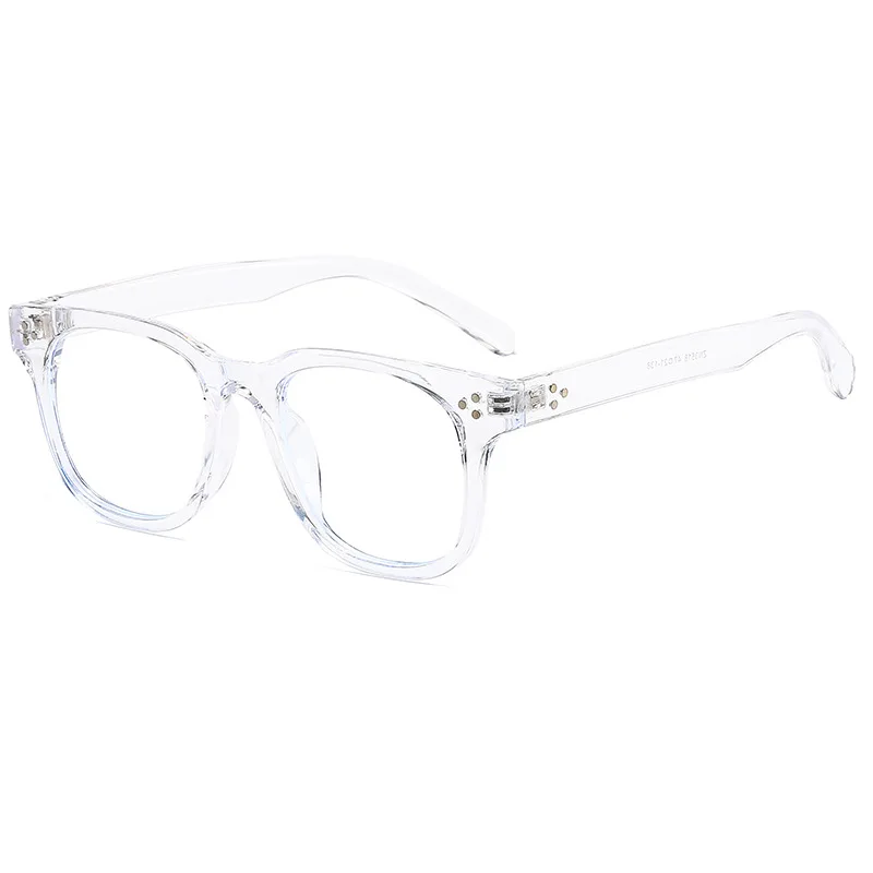 Seemfly Реколта Извънгабаритни Квадратни Очила В Рамки За Жени И Мъже, Анти-Сини Леки Обикновена Очила, Ретро Мода Прозрачни Оптични Очила