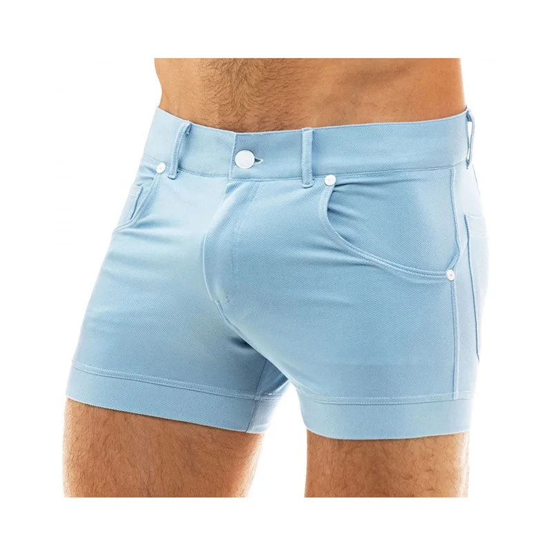 Мъжки Къси Панталони Ежедневието На Обикновен Универсален Стегнати Шорти Летните Модни Къси Панталони За Мъже, Градинска Облекло Шорти За Бягане