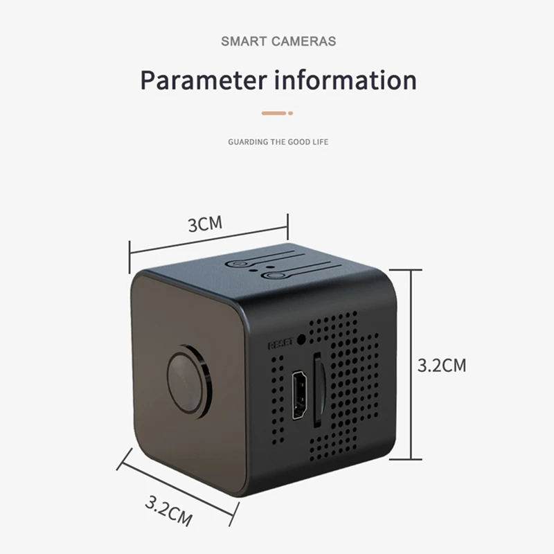 1080P Мини WIFI IP Камерата е Безжична Домашна Видеокамера за Сигурност Широкоъгълен Обектив Инфрачервена Нощен Мрежа