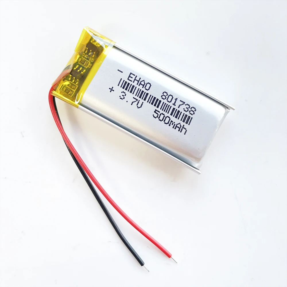 10 БР 3,7 НА 500 ма Полимерна литиево-йонна Акумулаторна Батерия Липо 801738 За Запис на Дръжката Mp3 GPS Bluetooth Масажор Слушалки