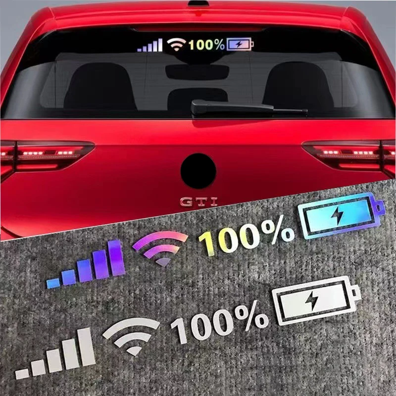 Стикери На Предното стъкло на превозното средство Сигнал, WiFi Мощност Vinyl Стикер Мобилен Телефон Автомобилни Стикери Auto Външни Декоративни Аксесоари Етикети