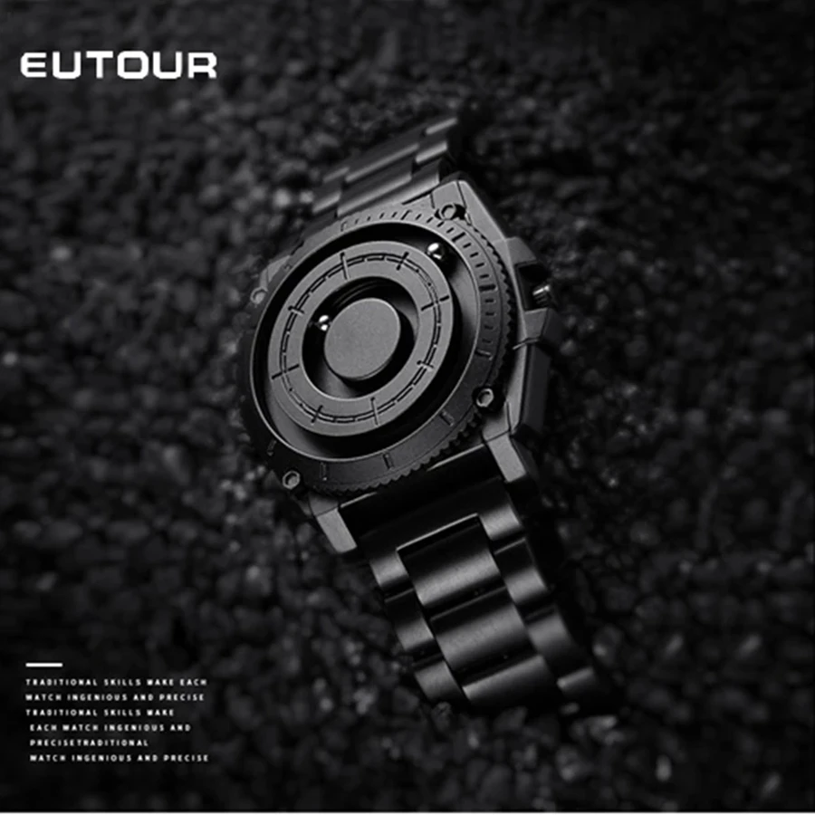 2021 Нов Часовник EUTOUR с Магнитна Топка, Мъжки Дизайнерски Часовник, Водоустойчив Модерни Мъжки Ръчни Часовници Relogio Masculino, Директна Доставка