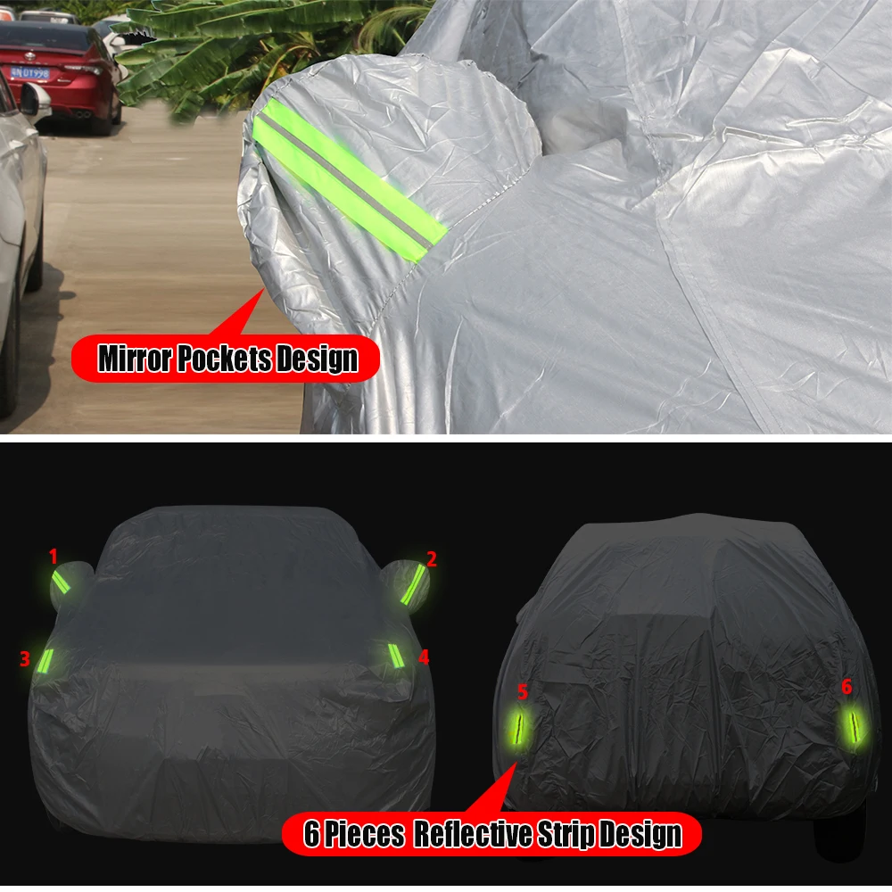 Пълно Покритие на Автомобила Автоматично Анти-UV Козирка Вали Сняг, Стабилно Прахоустойчив Suv Калъф За Fiat Sedici