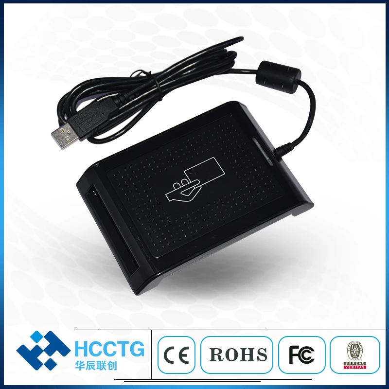 Интерфейс USB2.0 Съответствие с изискванията на Ccid Подкрепа Безконтактен и контактен четец на смарт карти на PC / Sc (HD5)