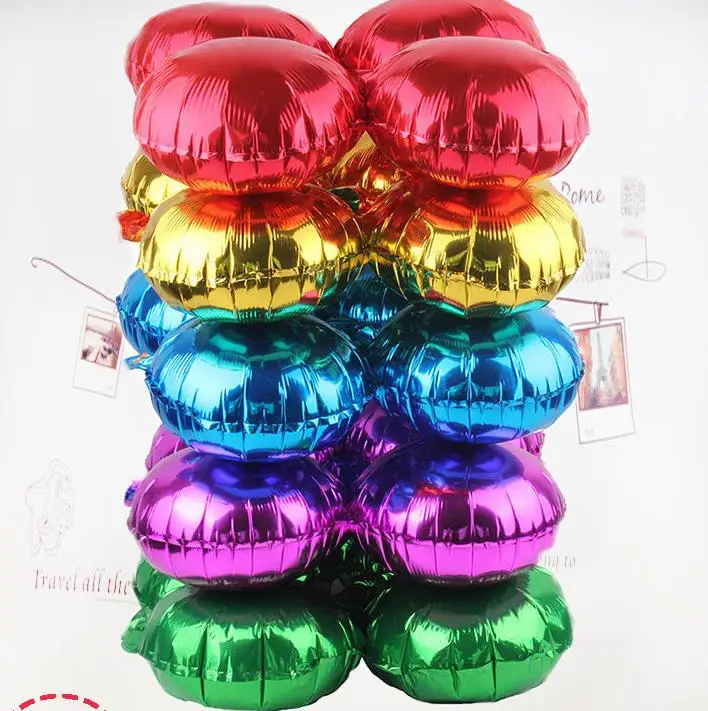 Метален цветен Балон във формата на сърце Детелина въздушни Гелиевые Балони Балони Сватбена Украса За рожден Ден детски играчки