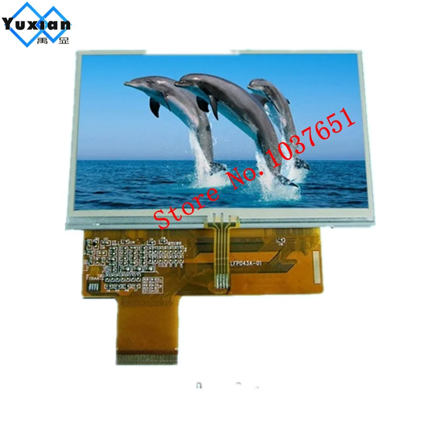 Yuxian 4,3 инча MP5 GPS TFT LCD дисплей Вътре на Екрана панел е 40 контакти TTL KD43G18-40NB-A1 KD43G18-40NB-A5 C430P T43P12 LT043A-03A