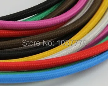 3 ядра много цветове, текстилен тел 3*0,75 mm за подвесного лампа текстилен кабел САМ текстилна кърпа ретро електрически проводник кабел кабел