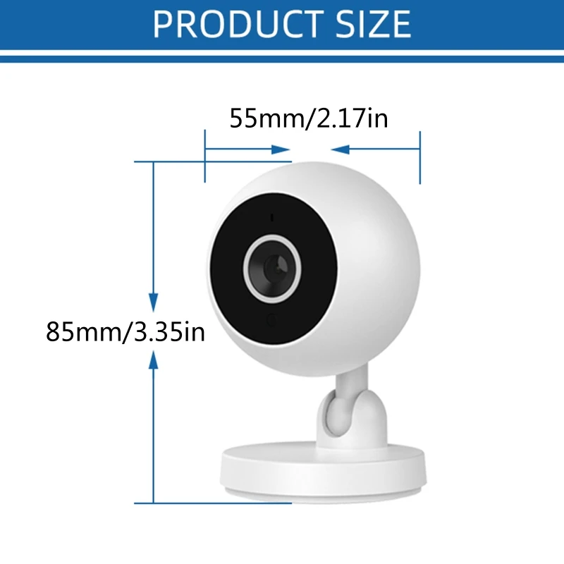 Многофункционална Камера за Проследяване HXBD 360 ° Двупосочен Разговор 1080P Безжичен за Домашно Магазин
