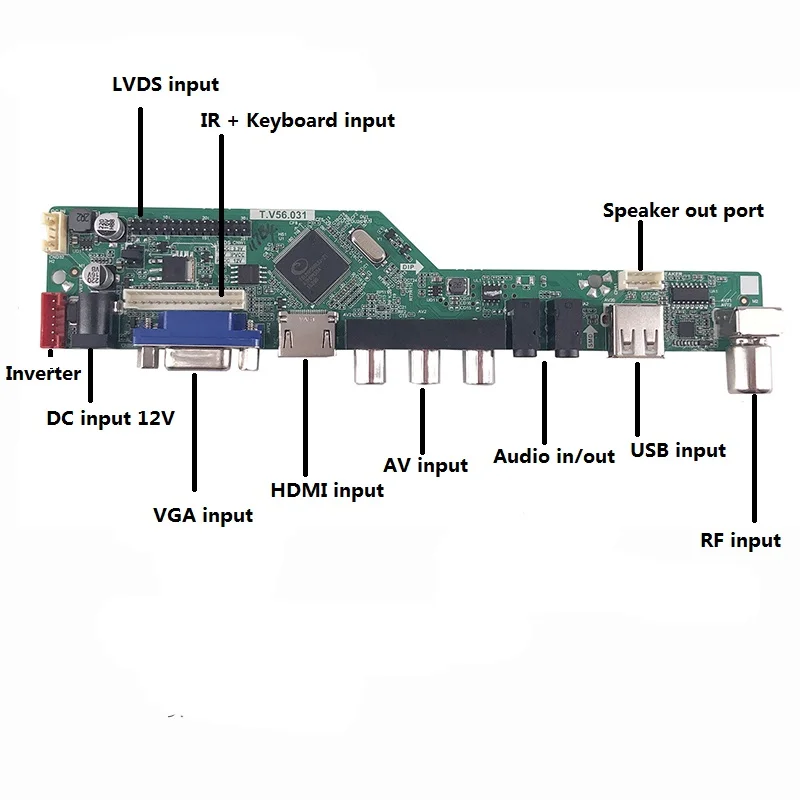 Комплект за LTM220M1/LTM220M2/HSD220MKW1/HT220WP1 30Pin 1680*1050 4CCFL LVDS такса контролер VGA USB AV LCD монитор направи си САМ