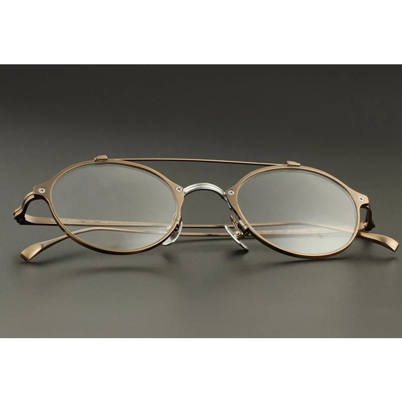 Vintage Слънчеви Очила Пилот От Чист Титан В Рамките За Мъже И За Жени, Луксозни Очила За Късогледство, Оптични Рамки За Очила По Рецепта, Очила Gafas Oculos