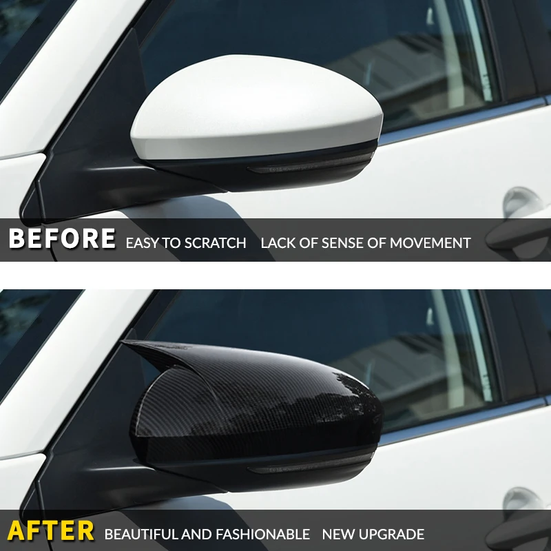 Стил Рожка Капаци Огледала за Обратно виждане на Колата е от Въглеродни Влакна за Nissan Sylphy Sentra 2020 2021