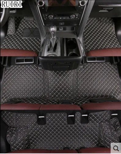 Най-добро качество! Пълен комплект автомобилни постелки за Nissan Patrol Y62 7 места 2020 водоустойчив килими за Patrol 2019-2011, Безплатна доставка