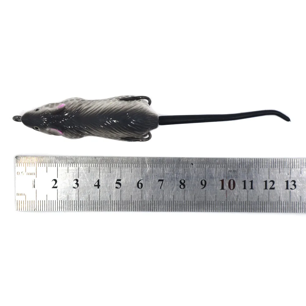 10 бр Случаен смесен цвят на Мека мишката риболовни примамки от пластмасови Риболовни принадлежности 60 мм/10 г