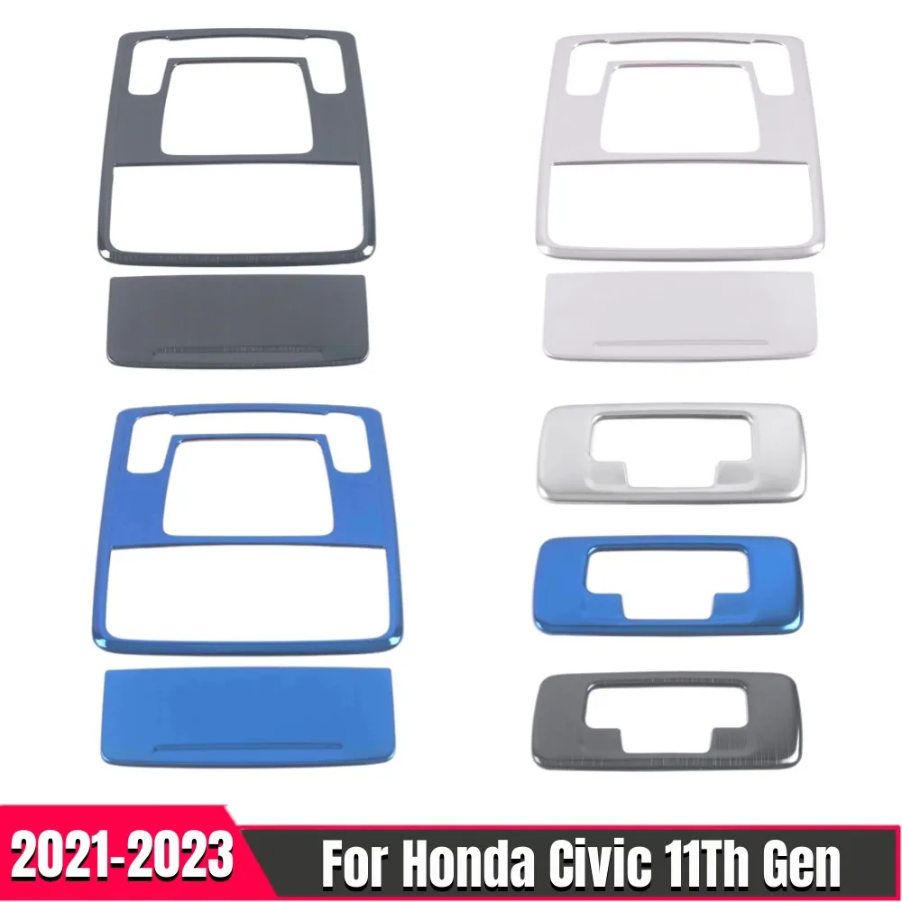 За Honda Civic 11th Генерал Автомобили Предната и Задната Лампа За Четене Рамка Лампа На Покрива, Декоративни Панел От Неръждаема Стомана Аксесоари за интериора 2021+